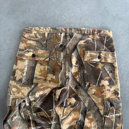 Skyline Camo Inc Distressed Cargo Pants 90's - XL