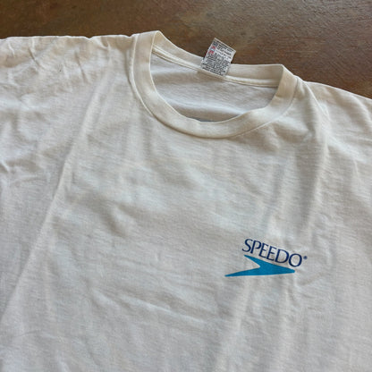 Speedo Pinwheel Double Sided Graphic Single Stitch T Shirt 90's - 3XL
