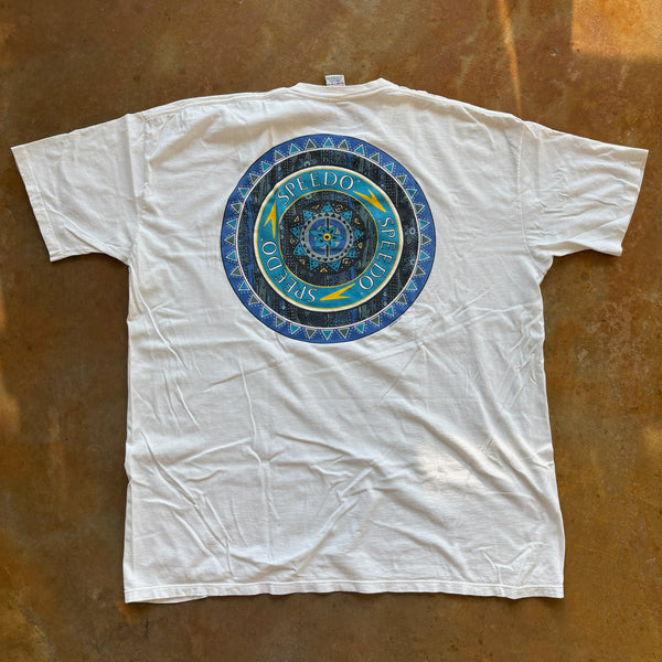 Speedo Pinwheel Double Sided Graphic Single Stitch T Shirt 90's - 3XL