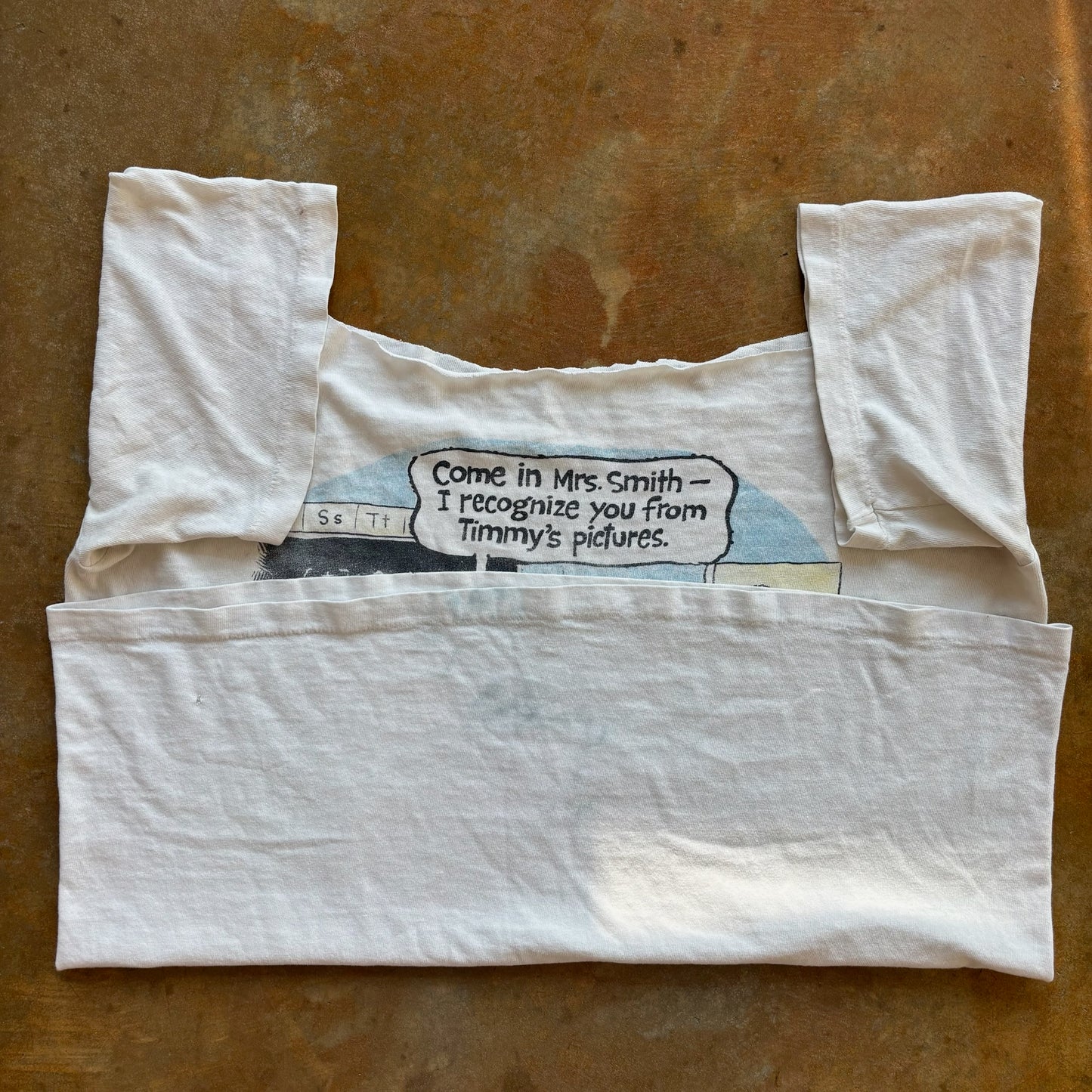 Cummings Cartoon '92 Timmy's Mom Graphic Custom Cowl Womens Single Stitch Shirt 90's - Women's XL