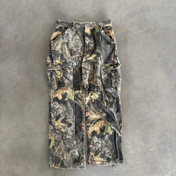 Mossy Oak Baggy Camo Faded Skater Pants 00's - M