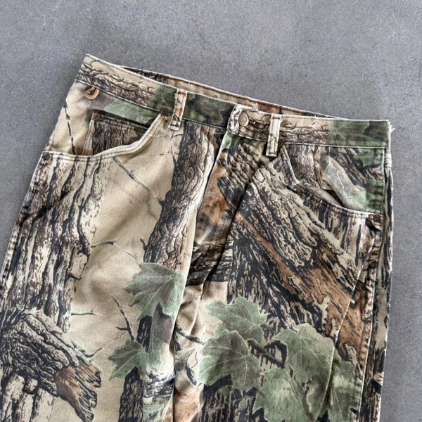 Distressed Wrangler Rugged Wear Camo Realtree Baggy Pants Jeans 00's - 30 hover
