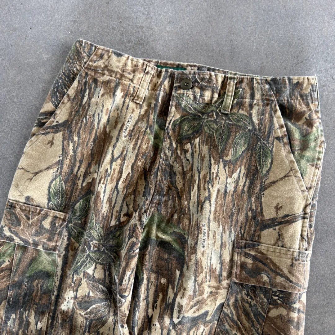 Cabelas Faded Camo Baggy Pants Realtree 00's - M