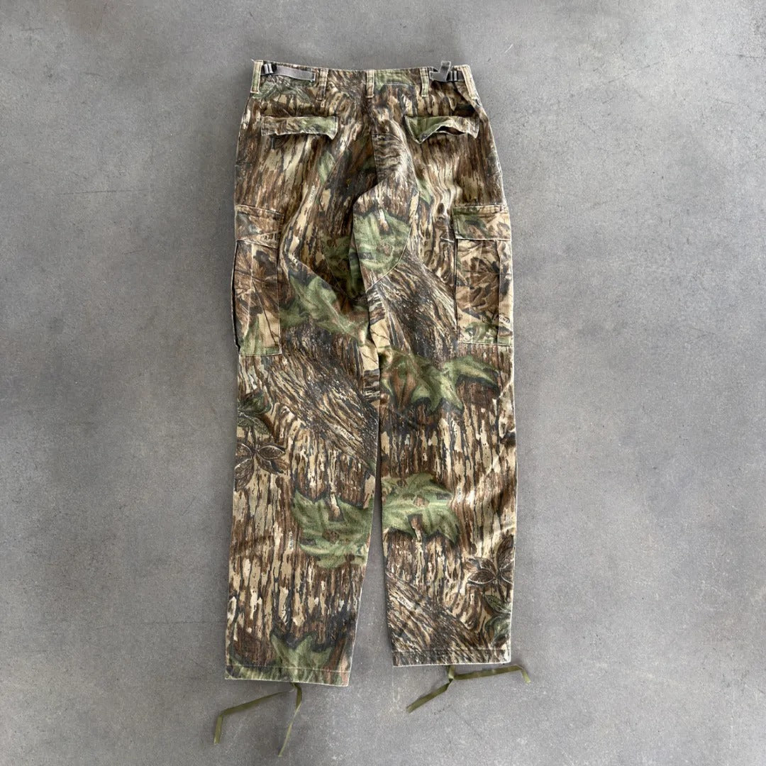 Cabelas Faded Camo Baggy Pants Realtree 00's - M