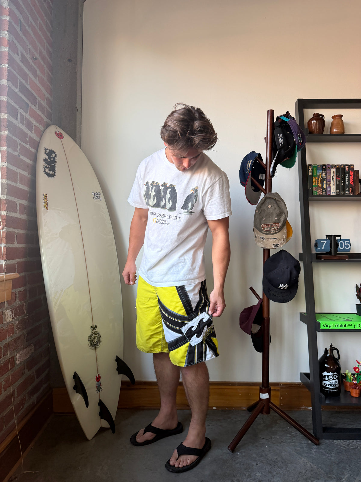 Billabong x Andy Irons Rising Sun Yellow Black Board Shorts - 34
