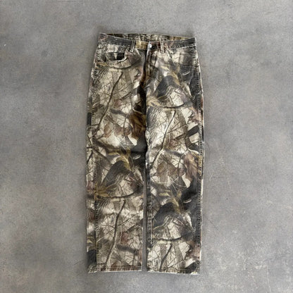 Wrangler Realtree Camo Canvas Pants Hunting 00's - 32