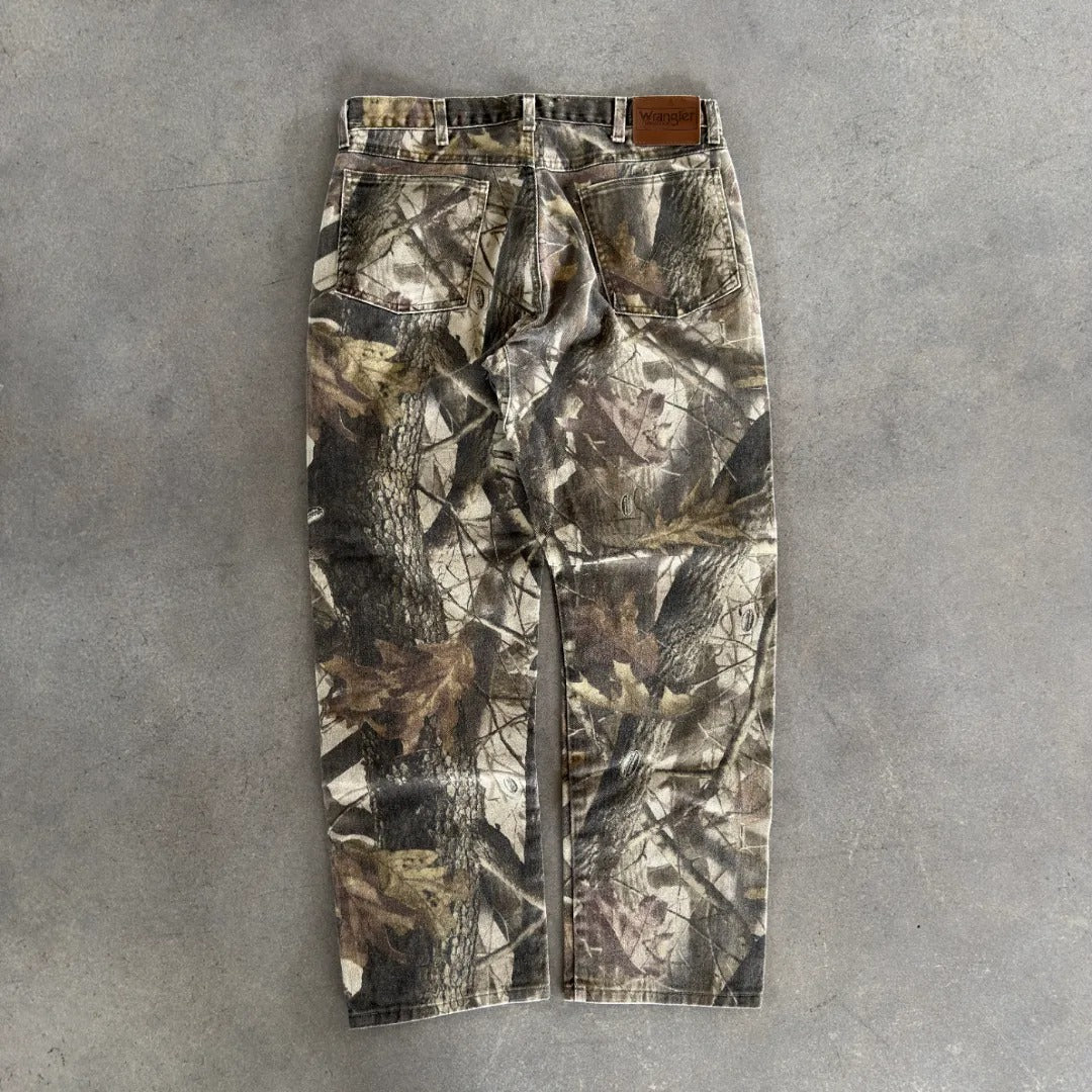 Wrangler Realtree Camo Canvas Pants Hunting 00's - 32
