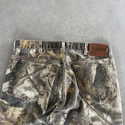 Wrangler Realtree Camo Canvas Pants Hunting 00's - 32