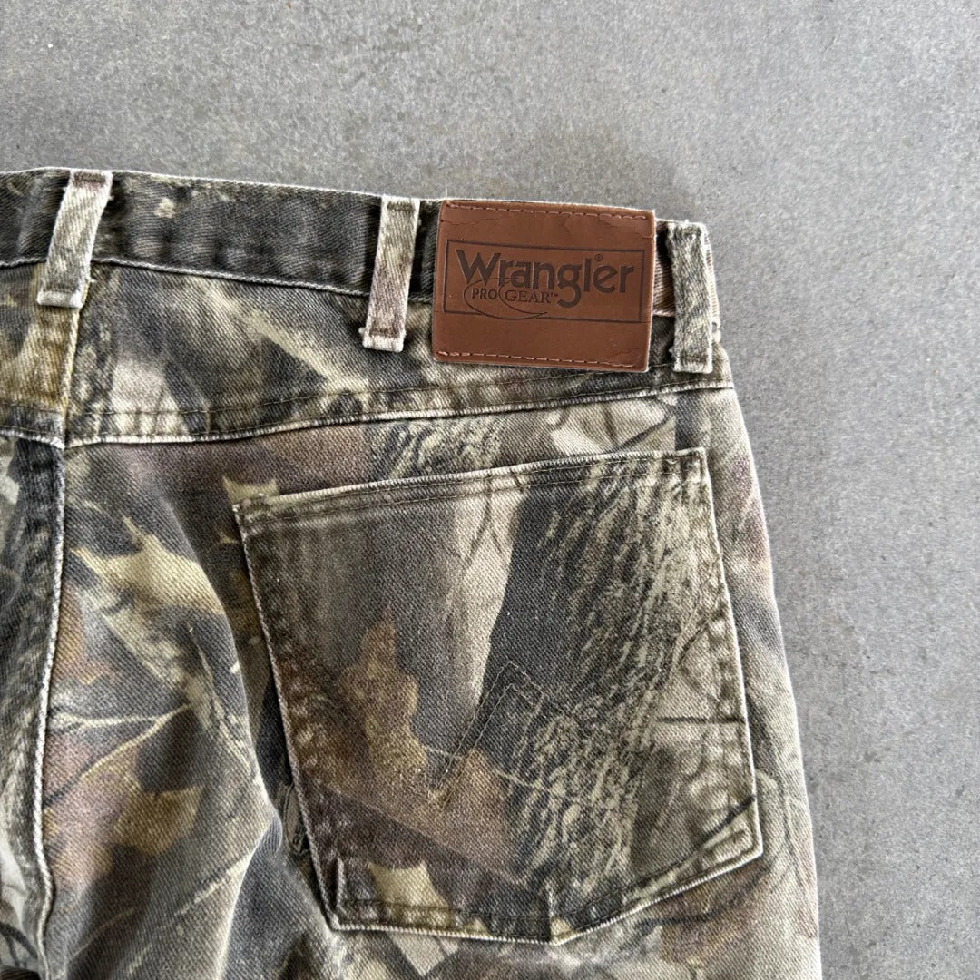 Wrangler Realtree Camo Canvas Pants Hunting 00's - 32
