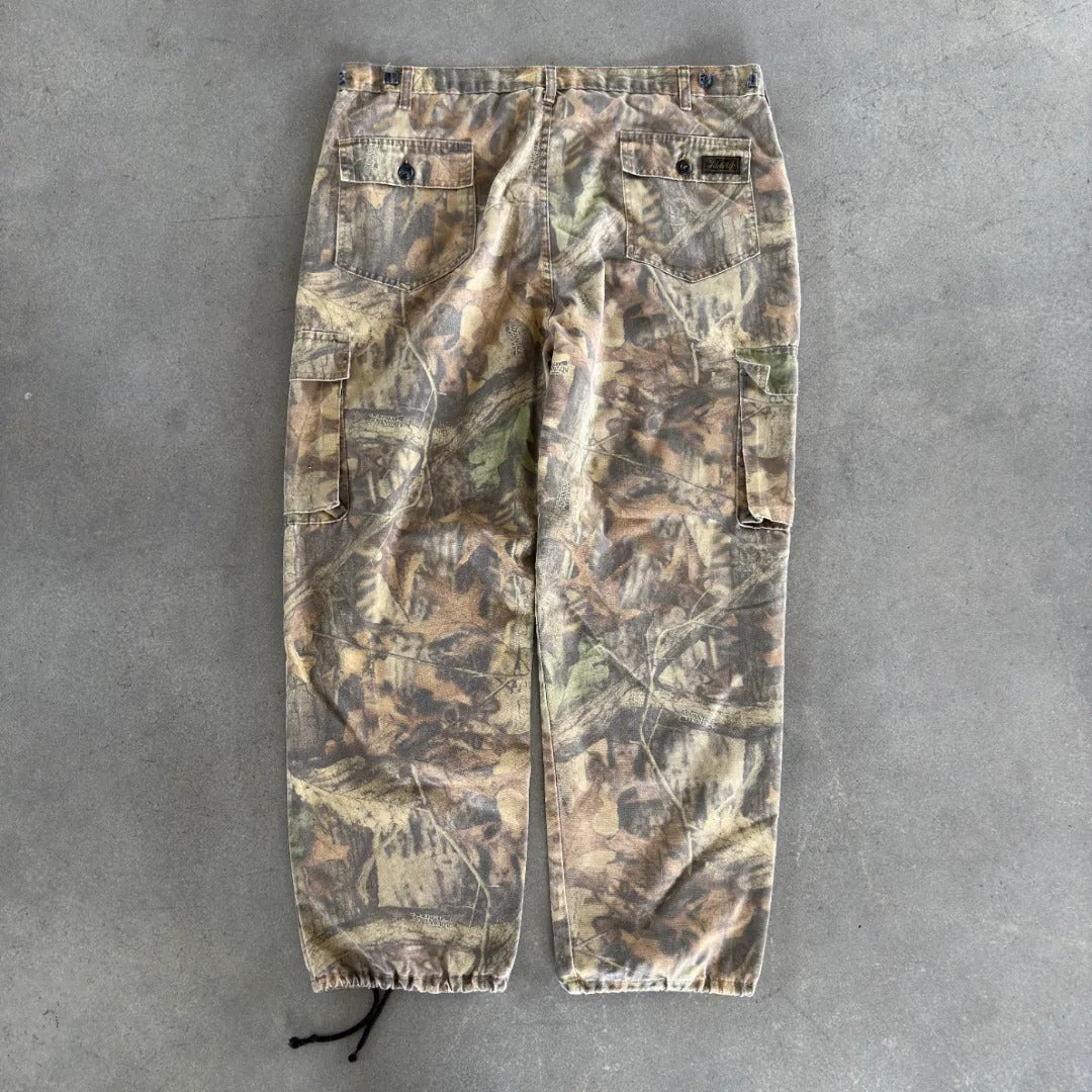 Distressed Faded Liberty Camo Baggy Pants 90's - XL