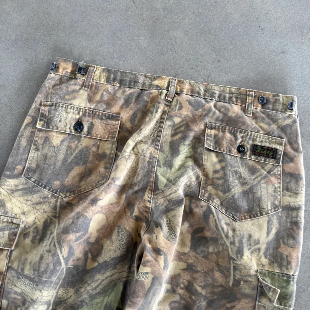 Distressed Faded Liberty Camo Baggy Pants 90's - XL