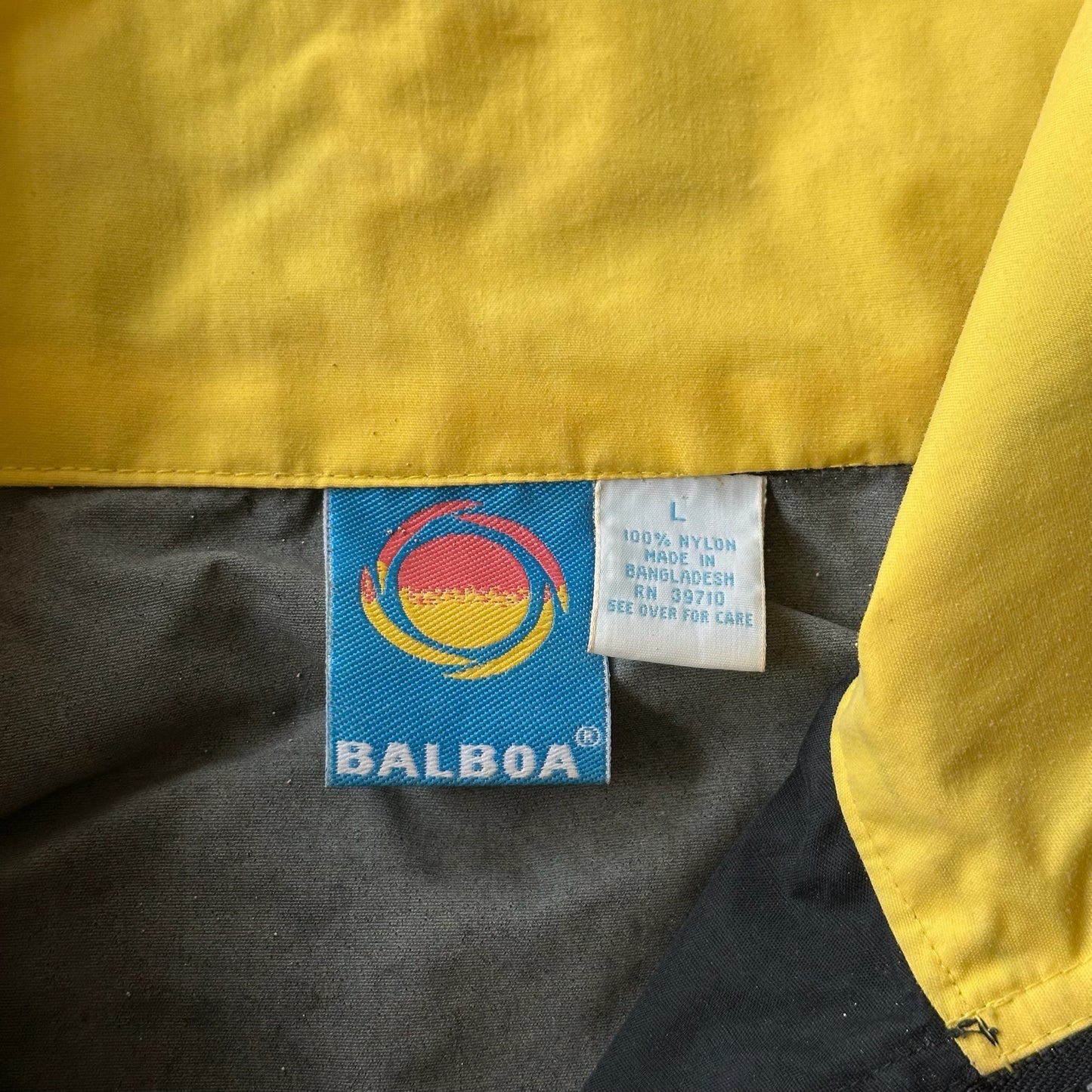 Balboa Windbreaker Running Jacket Kangaroo Pouch 90's - L