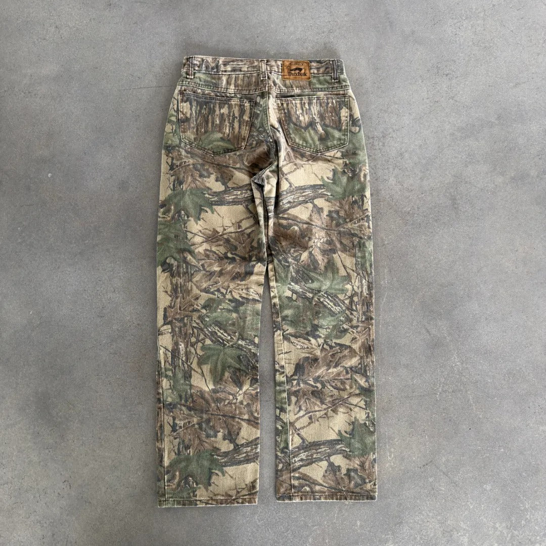Duxbak Camo Realtree Canvas Baggy Pants 80's - 30