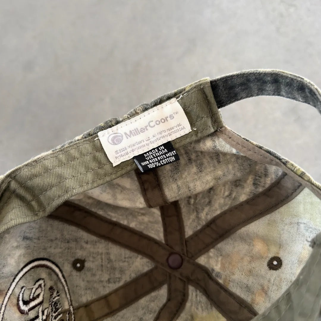 Miller Lite Embroidered Camo Hat 00's - OSFM
