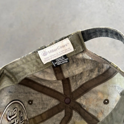 Miller Lite Embroidered Camo Hat 00's - OSFM
