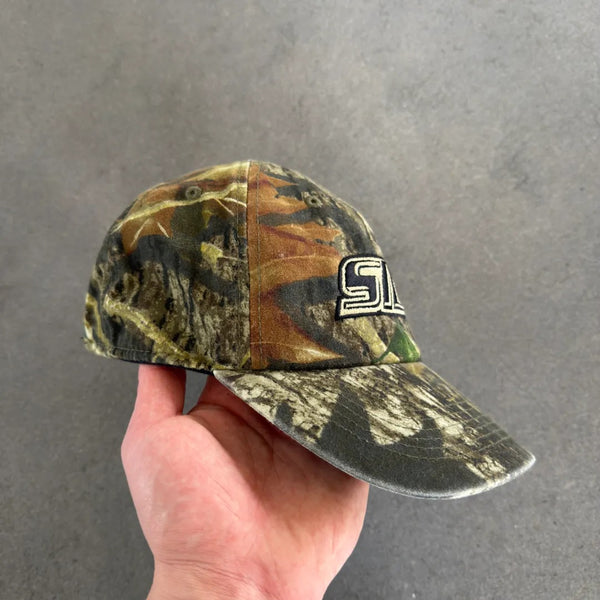 Southern Illinois University SIU Embroidered Camo Strapback Hat 90's - OSFA hover