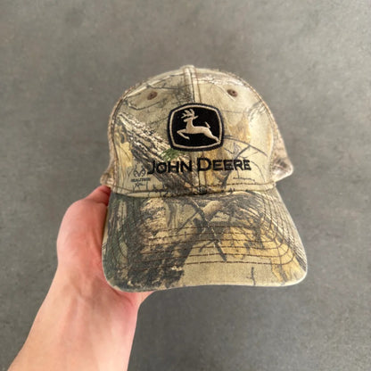 John Deere Camo Snapback Hat 00's - OSFA