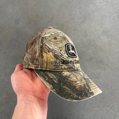 John Deere Camo Snapback Hat 00's - OSFA