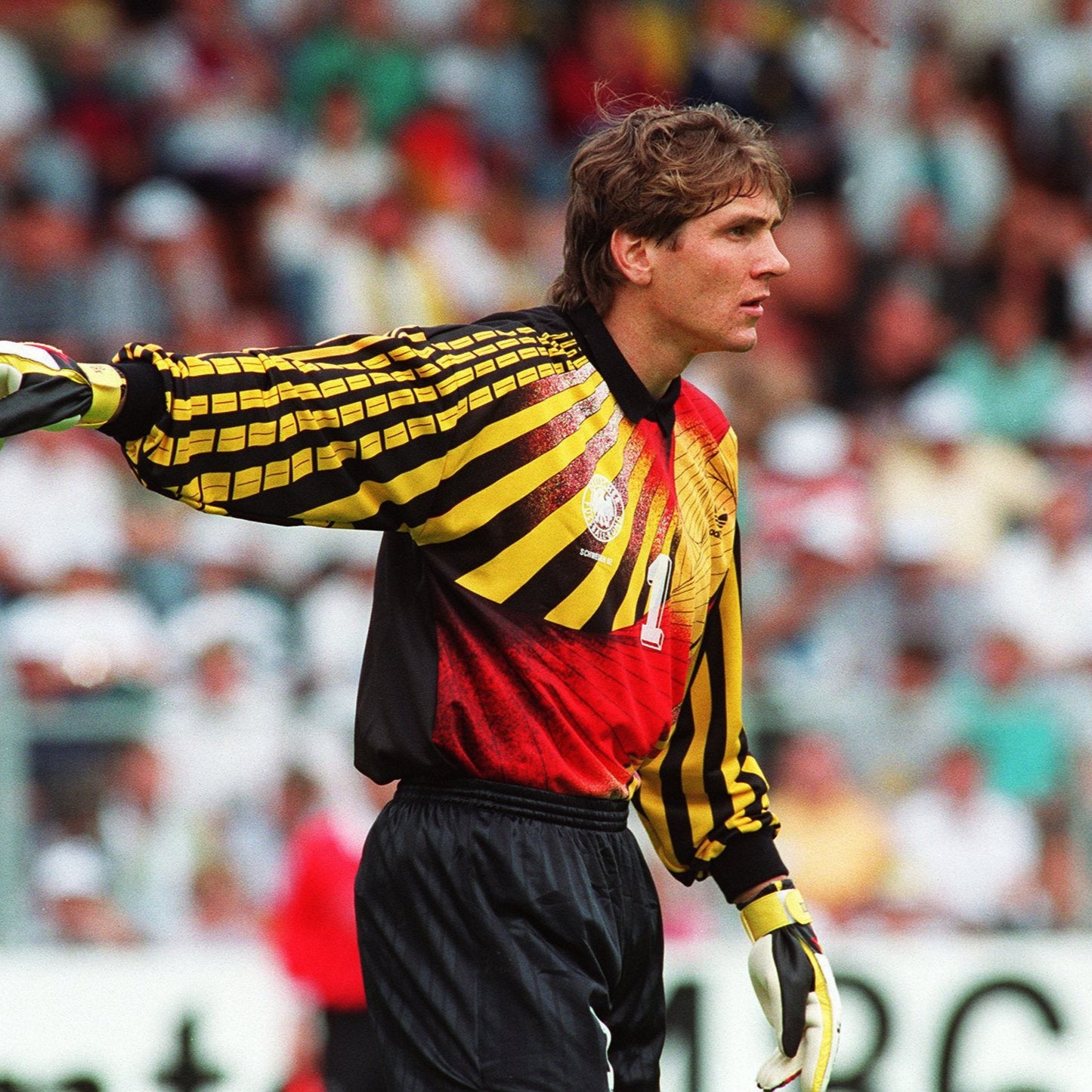 RARE West Germany Adidas 1990 World Cup Template Goalkeeper Jersey 90's - XL